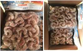 Shrimp Meat Red Wild Argentina 550g x 16 Pack / 8.8kg