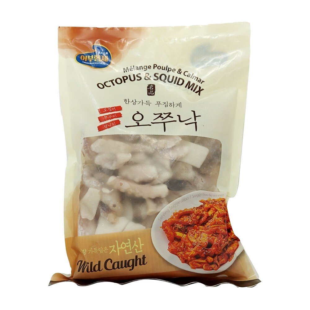Frozen Octopus & Squid Mix 1.5lb x 12, 8.18kg