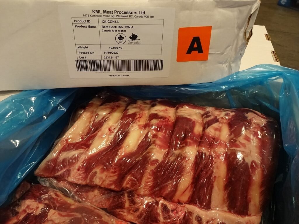 Beef Back Rib Grade A+ appr. 10kg/cs CA KML